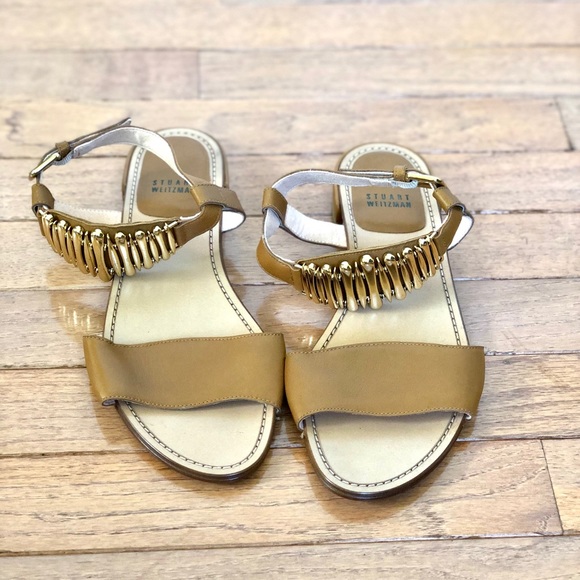 Stuart Weitzman Tan Sandals - Picture 1 of 4